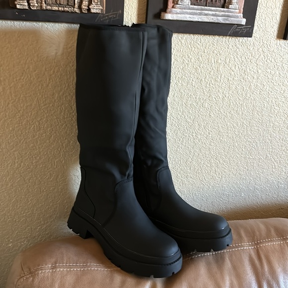 Womens Knee High Boots Thick Bottom Casual Wedding Hiking size 41/ 10.5 - Picture 9 of 14